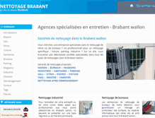 Tablet Screenshot of nettoyage-brabant.be